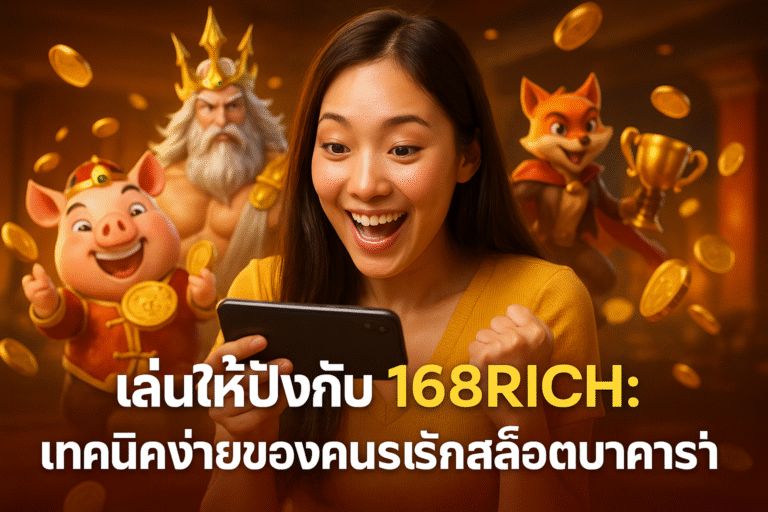 เล่นให้ปังกับ 168RICH: เทคนิคง่ายของคนรักสล็อตบาคาร่า