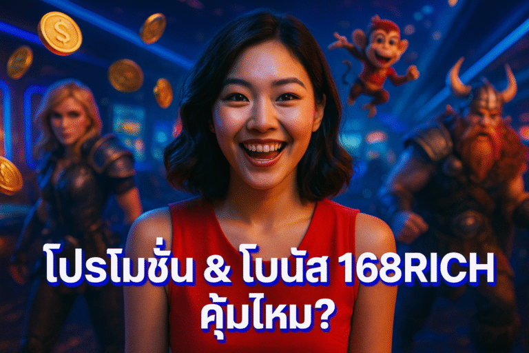 โปรโมชั่น & โบนัส 168RICH คุ้มไหม?